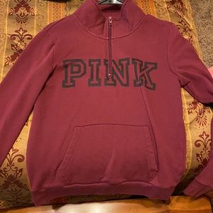 Maroon/Purple/Red Quarter Zip From VS PINK